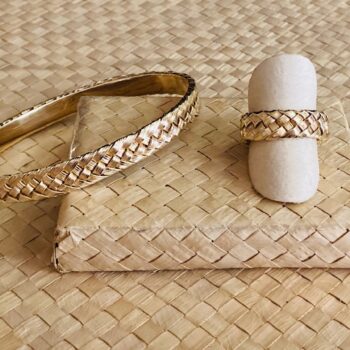 Coco85 Ring and Bangle 14kt by Artist Pamela Braun