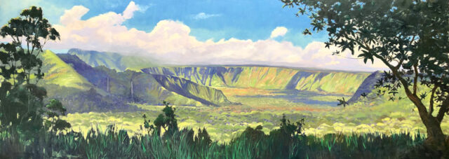 Morning Light Wailua Valley by Artist Michael Clements