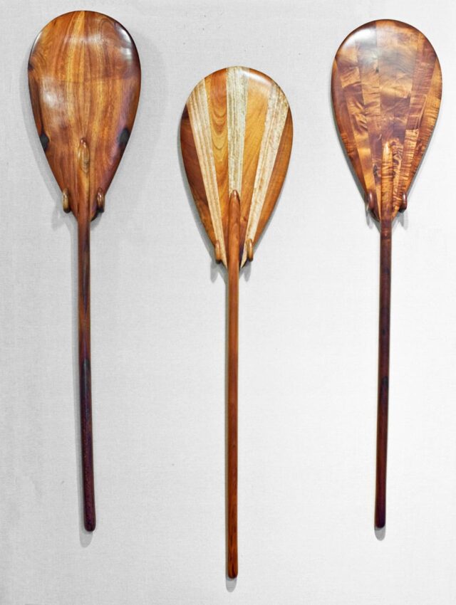 Traditional Hawaiian Racing Paddles by Bob Getzen
