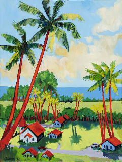 Little Maui Village by Artist Ed Lane
