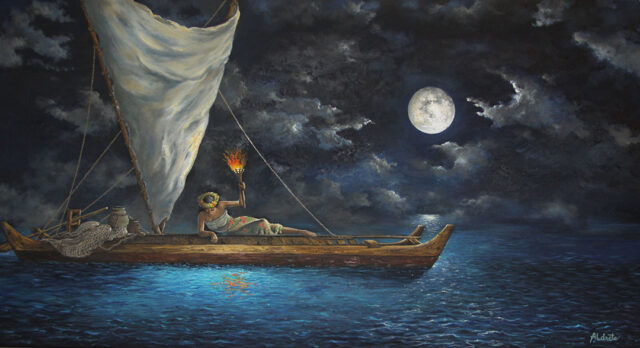 Indigo Moon by Artist George Aldrete
