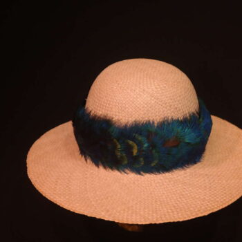 Peacock Feather Hat Band by Maui Feather Artists