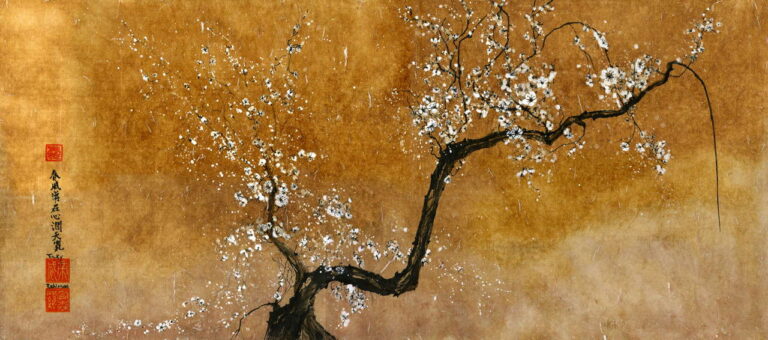 Original Sumi-e Painting on Rice Paper by Vicky Robinson