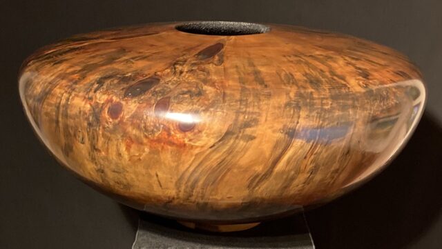 Turned Cook Pine Vessel by Artist Todd Campbell