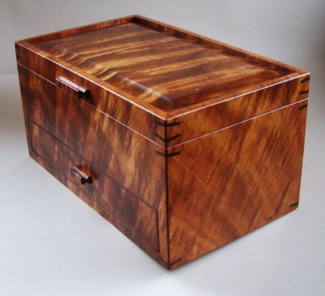 Heirloom Koa Box by Artist Tom and Julie Pasquale